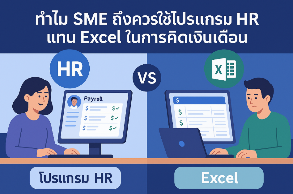 ทำไม SME ถึงควรใช้โปรแกรม HR แทน Excel ในการคิดเงินเดือน