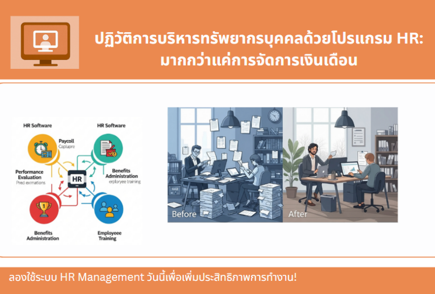 ปฏิวัติการบริหารทรัพยากรบุคคลด้วยโปรแกรม HR: มากกว่าแค่การจัดการเงินเดือน