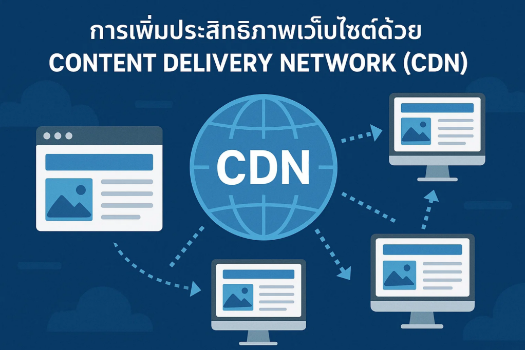 การเพิ่มประสิทธิภาพเว็บไซต์ด้วย Content Delivery Network (CDN)